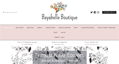 Desktop Screenshot of bayabelle.com