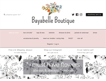 Tablet Screenshot of bayabelle.com